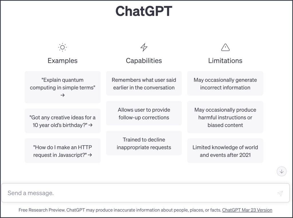 ChatGPT is Powerful Conversational AI.